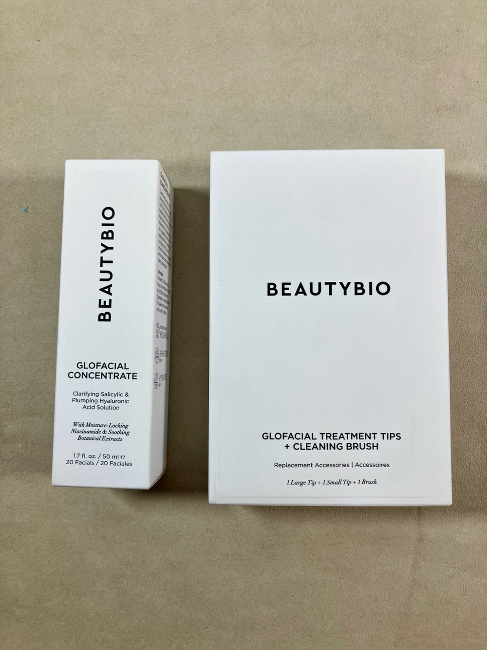 BEAUTYBIO GLOFACIAL Concentrate 1.7 fl oz w/ Treatment Tips & Cleaning Brush